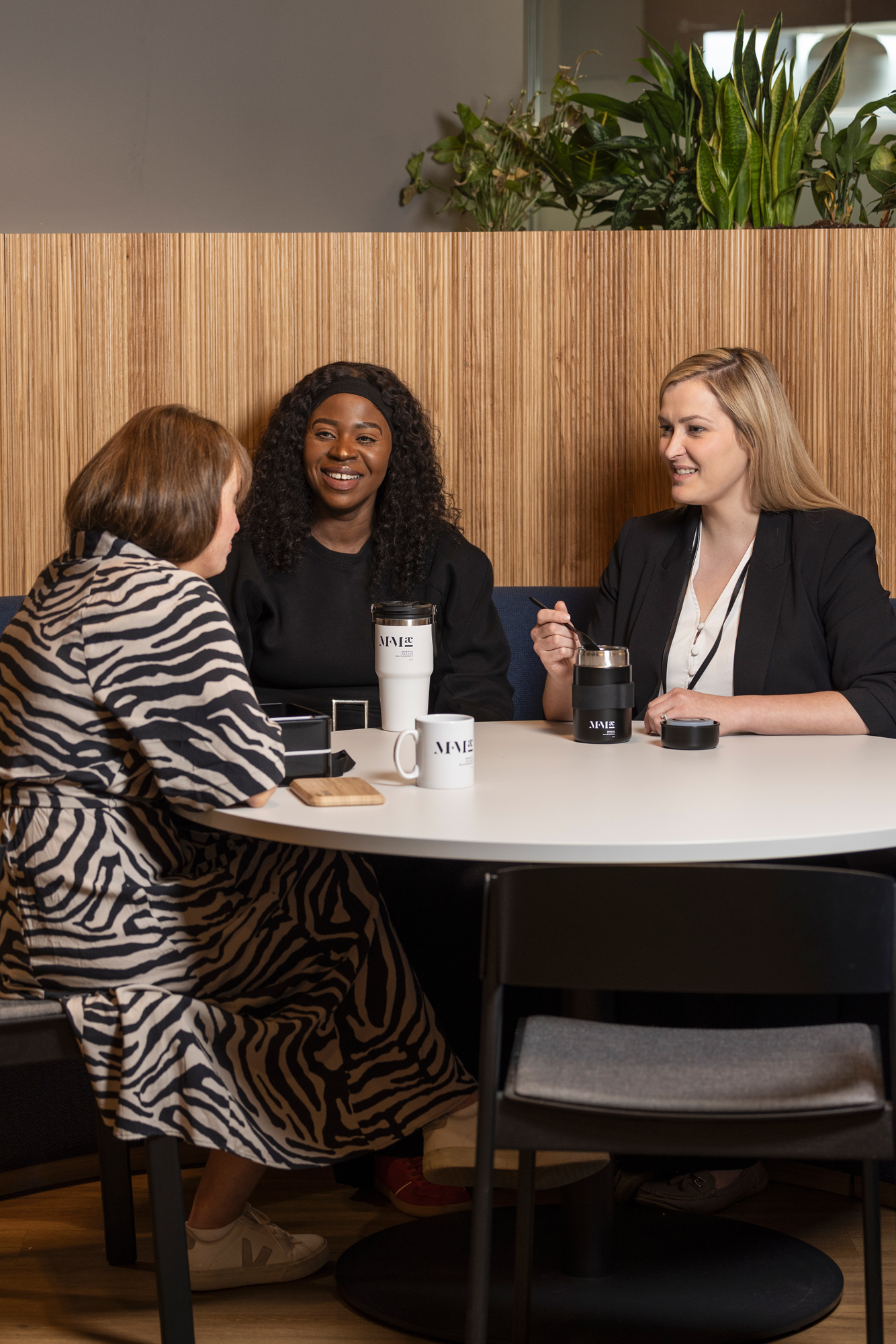 Colleagues having coffee